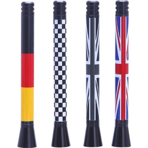 New Union Jack UK Flag Short Antenna For MINI Cooper S R55 R56 R60 Countryman Car Styling