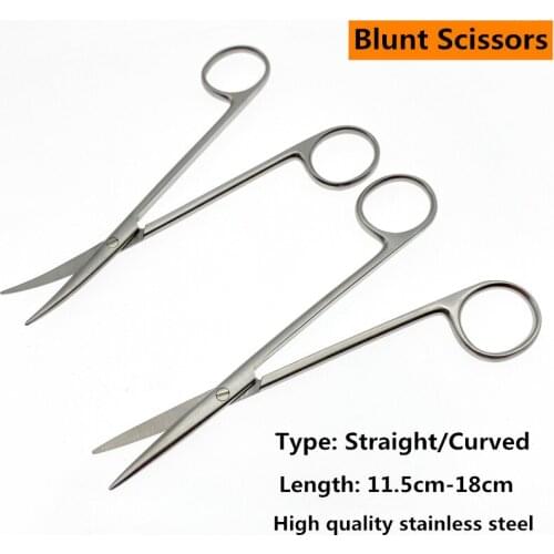 New stainless steel sharp tools Blunt scissors Dental ophthalmic operating Nasal Department scissors