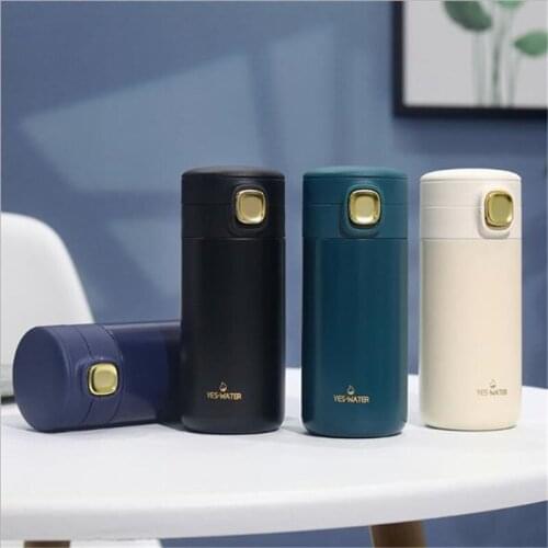 Couples Vacuum Cup Straight Cup Children Small and Pure and Fresh Lovely 304 Stainless Steel Simple Campus Kitchen