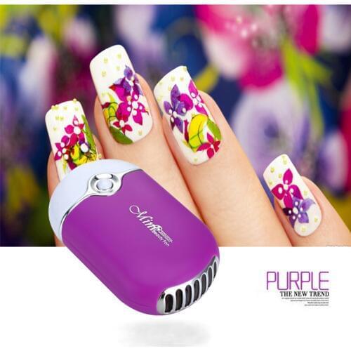 Portable Mini Fan Handheld Air Fan Conditioning Aroma Humidification Cooling USB Fast Dryer for Girls Nail Polish by cold wind