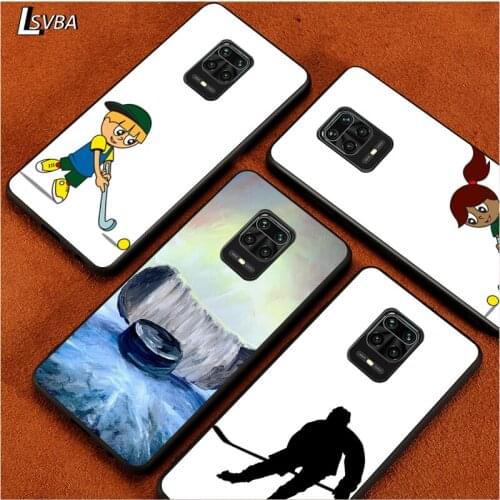 Sport Hockey for Redmi K30 K30S K30T K20 10X 9i 9 9A 9C GO 8A 8 7 6 6A 5A 4X S2 Pro Plus Ultra Black Phone Case
