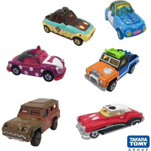 TAKARA TOMY alloy car model Mickey Minnie Pooh Goofy alloy toy car toy model