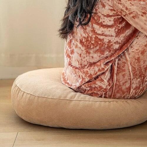 Thick Home Round Futon Bedside Mattress Cattail Hassock Seat Cushion Prayer Pad Pouf