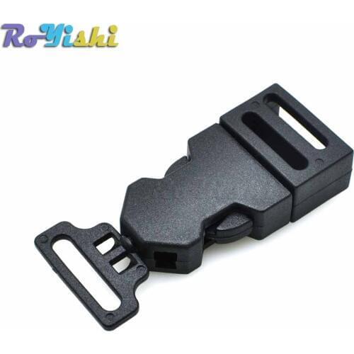 100pcs/pack 5/8" Webbing Plastic Side Release Strap Rotating Buckle for Luggage Backpack Straps
