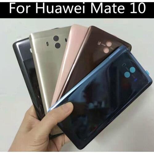 For Huawei Mate 10 Back Glass Battery Cover Rear Housing Door Case For Huawei Mate 10 Pro Back Glass Cover Mate10 Pro Replace