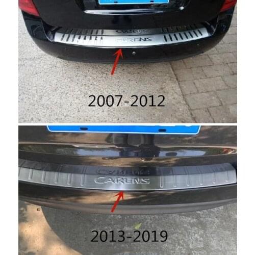 Stainless stee trunk threshold guard anti-scratch protection car accessories For KIA Carens 2007-2019