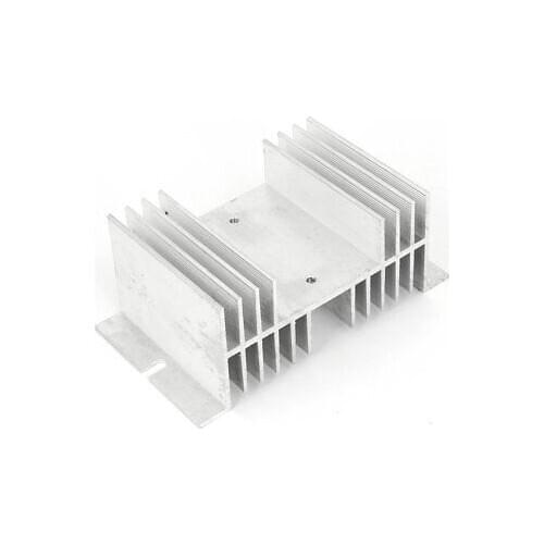 126mm x 70mm x 50mm Aluminum Heat Diffuse Solid State Relay Heatsink Cooler
