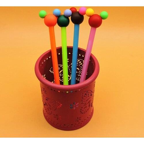 36pcs Creative Cartoon Head Neutral Pen Mickey Head Signature Pen Creative Cartoon Stationery