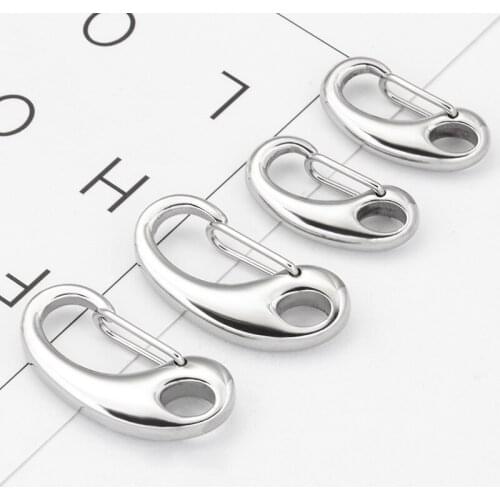 5Pcs/lot Stainless Steel Lobster Buckle Climbing Hook Rope Key Buckles Diy Jewelry Finding Men Women Rock Accessories Supplies