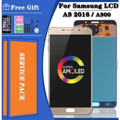 6.0" Original For SAMSUNG Galaxy A9 2016 A900 LCD Touch Screen Digitizer Assembly For Samsung A900 Display SM-A9000 A900F