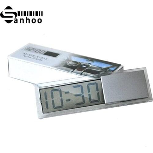 Car Interior Accessories Digital LCD Display Car Electronic Clock With Sucker CA153