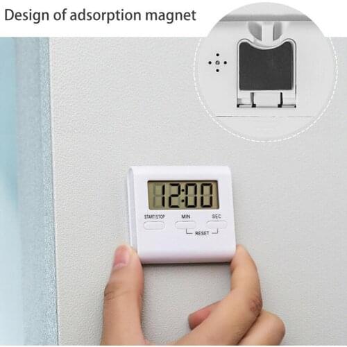 Baldr Large Magnetic LCD Digital Kitchen Countdown Timer Cooking Clock Practical Alarm Alarm Stand Stopwatch Timer With Kit E7X8