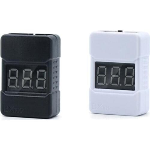 BX100 LED Display Lipo Battery Tester Low Voltage Buzzer Alarm with ABS Shell Super Sound Warning Checker