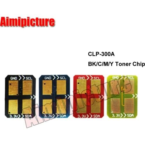 Toner Cartridge Chip CLP300 CLP-300 CLX-2160 for Samsung CLX-2160/CLX-2161/CLX-3160N/3160FN chip BK/C/M/Y 2sets