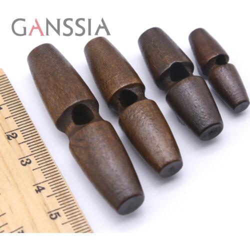 20pcs/lot Natural Color Unusual shape horn buttons Wooden sewing button for garment Scrapbooking diy accessories (ss-852)