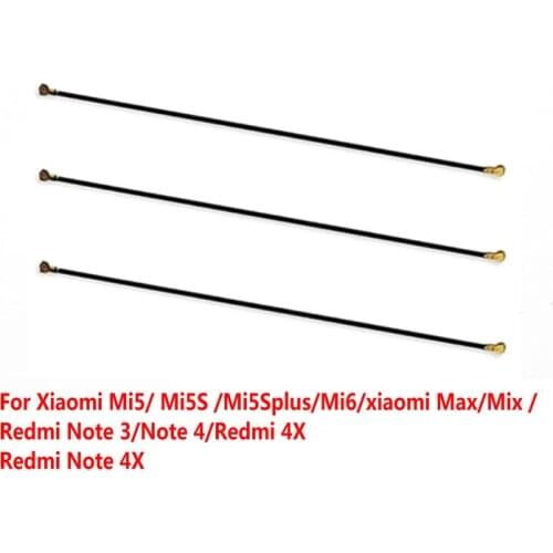 For Xiaomi Mi5 5s Mi6 Mi8Lite Xiaomi Max A1 A2 Mi Note 2 Redmi Note 3 4 4X Wifi Signal Antenna Coaxial Flex Cable