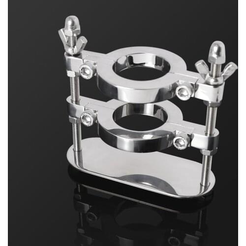 BDSM Stainless Steel Ball Penis Bondage Ball Stretcher Scrotal Fixture Ball Lock Extreme Chastity Device Torture Devices