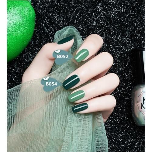 Kodi green11 Colors Solid Color Nail Art Polish varnish hybrid Long Lasting Nail Art Decoration Polish Nail Polish