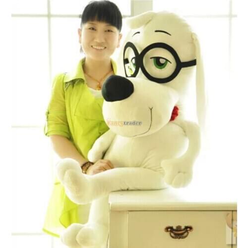 Fancytrader 2015 New 45'' / 115cm Mr. Peabody & Sherman Stuffed JUMBO Plush Mr. Peabody Dog Toy, Free Shipping FT50240