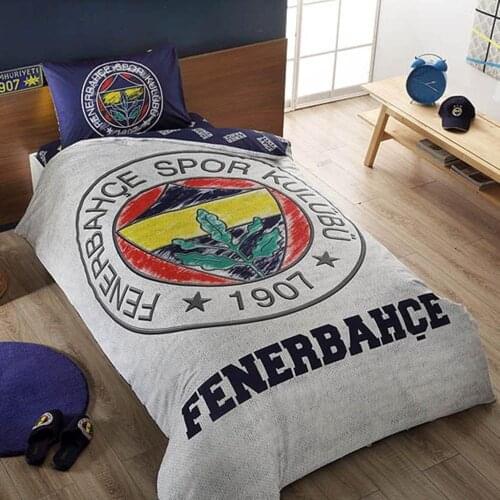 FENERBAHCE DUVET COVER SET ONE SIZE %100 COTTON FABRIC MADE IN TURKEY TEXTİL
