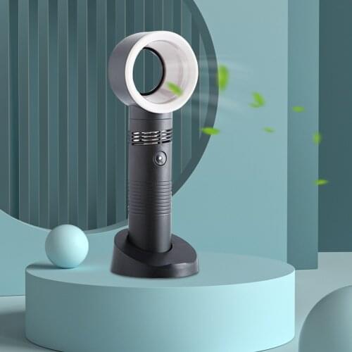Portable Bladeless Fan Handheld Desktop Summer Mini Air Cooler Travel Fans USB Rechargeable for Travel Outdoor Summer Cool