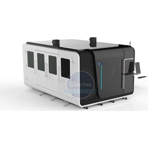 Easy Operation Cypcut Control System Stainless Steel Fiber Laser Cutting Machine 1530 With Protective Cover Design AKJ1530FB