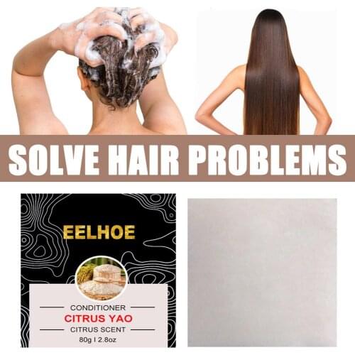 Rice Essence Hair Conditioner Softening Repair Split Ends Solid Hair Conditioner Soap Deeply Hydrating For Dry&Damaged Hair Care