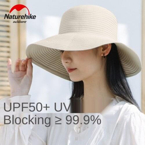 Naturehike UPF50+ Big Brim Sunhat Collapsible Fashion Sun Hat Adjustable Beach Hat Portable Breathable Hat Suitable For Female