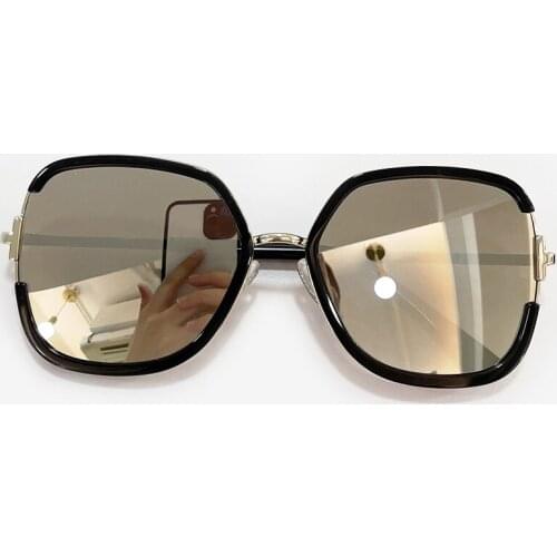 New Tendance All-Match Women Men Sunglasses Famous Brand Designer Alloy Frame Mirror Gradient Shades Lentes De Sol Mujer