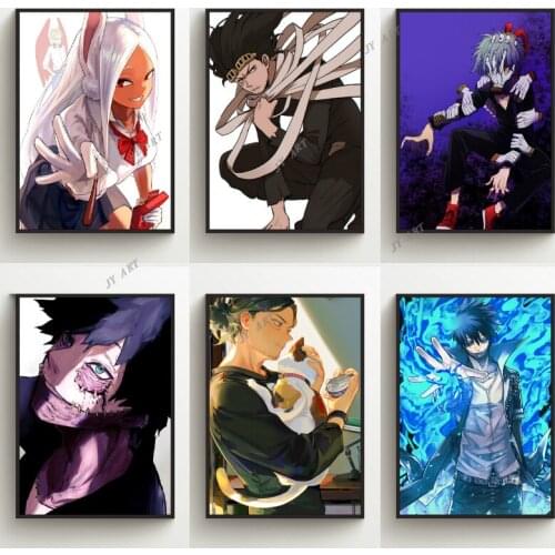 Boku No Hero Academia Aizawa Shouta Dabi Modern Abstract Wall Poster Canvas Print Painting Art Decor Picture Living Room Decor