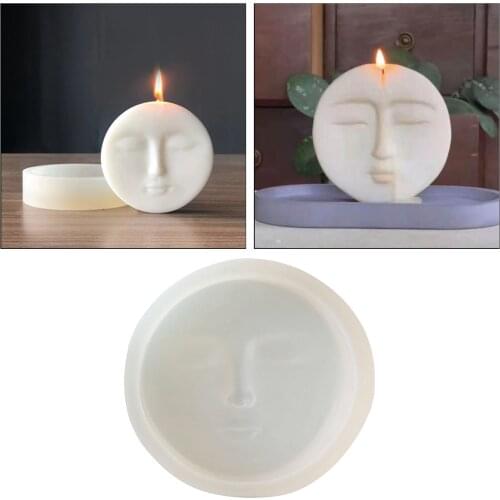Candle Resin Mould Aromatherapy Wax Plaster Mold DIY Face Silicone Soap Mold
