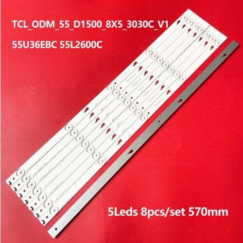 LED backlight strip 5 lamp for To sh iba 55" TV 55L2600C 4C-LB550T-YHA YHF-4C-LB550T-YHA 55L26CMC LVF550CSDX 3V