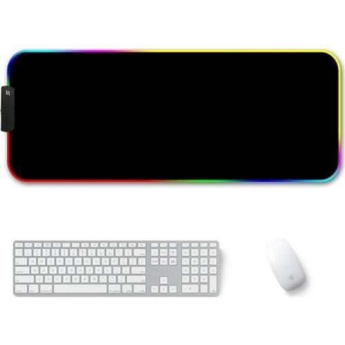 LED Luminous Colorful RGB Lights Anti-slip Gaming Mouse Pad Mat for Computers