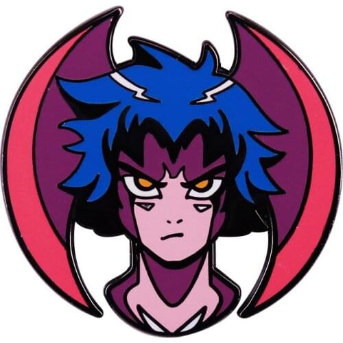 Devilman Crybaby Sensitive Demon-boy Akira Enamel Lapel Pin Cool Anime Boy Brooch Badge Against Evil Brutal, Degenerate War