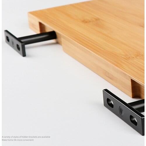 1PCS 3"4"5" Folding Shelf Support Bracket Hidden Floating Wall Shelf Support