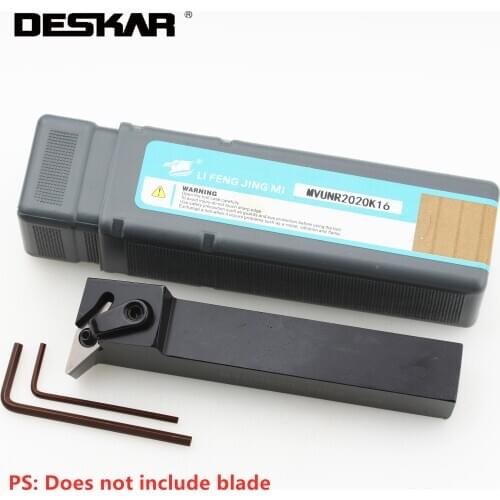 1PC DESKAR MVUNR2020K16 MVUNL2020K16 External Turning Tools Holder CNC Lathe Cutter Cutting Carbide Inserts Arbor For VNMG Blade