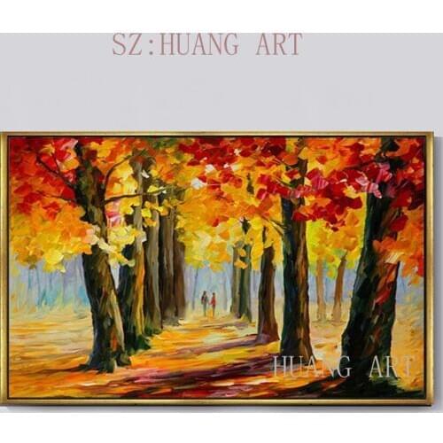 100% Separate Hand Paint Europe Cities Landscape Palette Knife Painting Netherlands Amsterdam Picture For Home Modern Decor