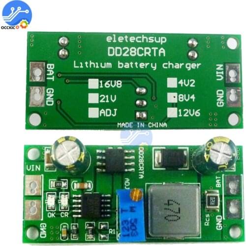 2-in-1 1A 3.7V 3.8V 7.4V 11.1V 14.8V 18.5V Lithium ion LiFePO4 Titanate Battery Charger Charging Board DC-DC Buck Converter