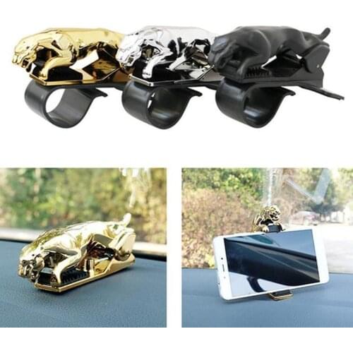 2021 Car Phone Holder Leopard Design Phone GPS Stand 360 Degree Mount Adjustable Clip Holder Accessories Support drop shipping