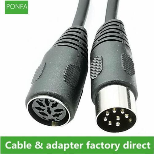8 PIN DIN male to female Extention speaker Audio Cable 0.5M 1.5M 3M
