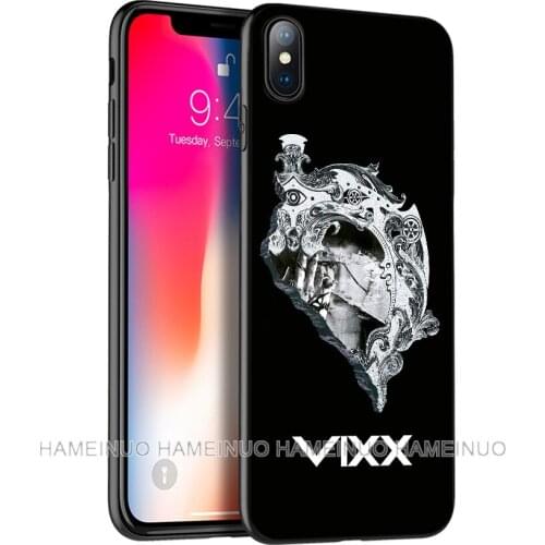 Black tpu case for iphone 5 5s SE 2020 6 6s 7 8 plus X 10 XR XS 11 pro MAX silicon cover case VIXX LR Kpop ST RLIGHT