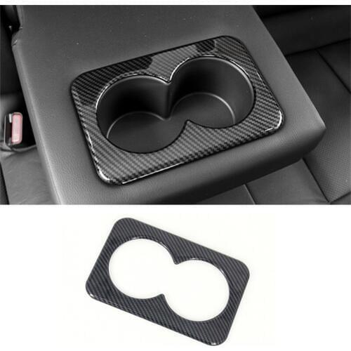 For Nissan X-trail Xtrail T32 2014-2016 2017 2018 2019 ABS Car-Styling Rear Seat Water Cup Holder Protection Cover Trim Sticker
