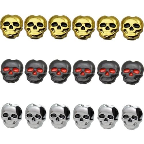 6 Pcs Classical Guitar Locked Button Tuning Pegs Keys Tuners Head Skull Shape Guitar Botton Stringed Instruments