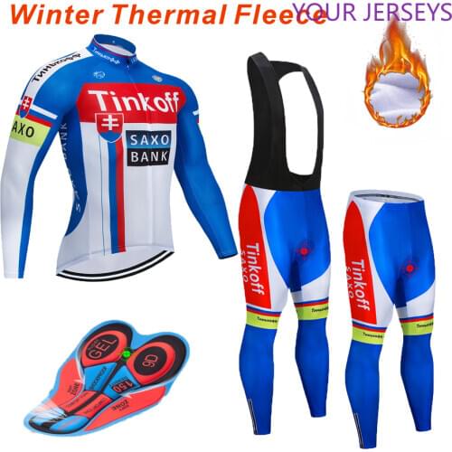 2020Pro Team Cycling Suit 9D Bib Suit Mountain Bike Uniform Bicycle Clothes Male Winter Warm Fleece Bicycle Clothes Cycling Wear