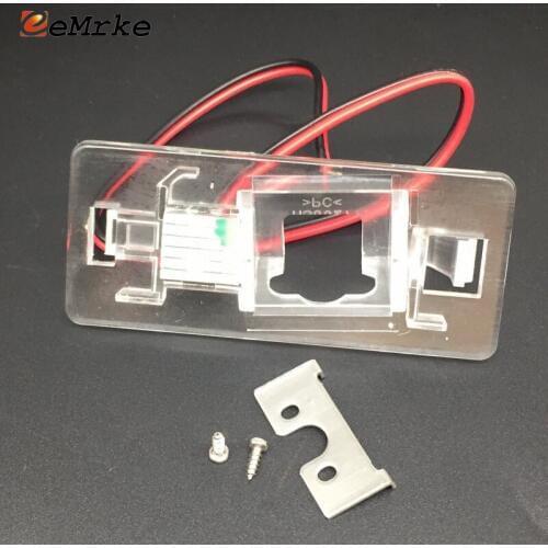 EEMRKE Car Camera Bracket License Plate Light Housing for Audi A1 A3 A5 RS5 S5 A6 A7 Q3 Q5 TT TTS A4 A4L
