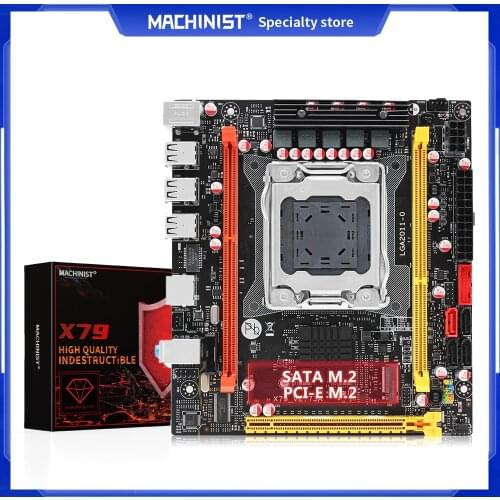 MACHINIST X79 motherboard Combo LGA 2011 USB2.0 SATA3 Dual protocol m.2 support DDR3 REG ECC memory Xeon E5 processor X79 V2.73A