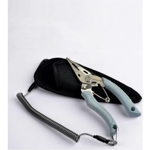 Multifunctional fishing accessories mini pliers tool for unhooking and looping stainless steel fishing braided wire cutter