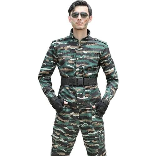 Mens Military Uniform Suits Green Tabby Combat Camouflages Army Jackets and Cargo Pans Tactical CS Airsoft Working Clothes Male