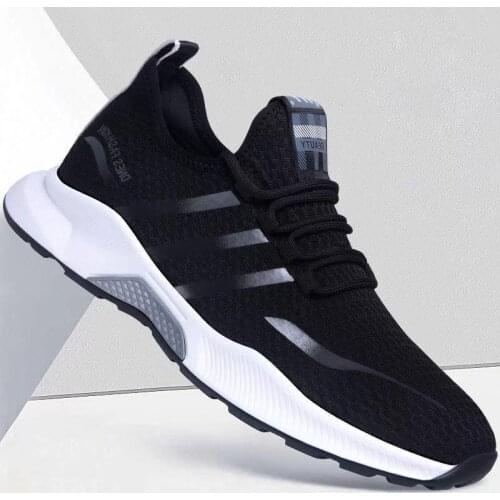 New 2021 Casual Mens Black Shoes Comfortable Sneakers High Quality Men Sneakers Slip On Flats Shoes Spring/Autumn Hard-Wearing