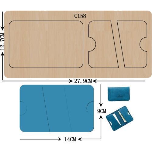 New Wallet, card Wooden die Scrapbooking C-158 Cutting Dies